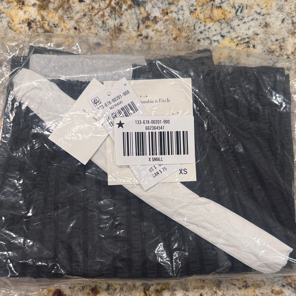 Abercrombie & Fitch Black swim trunks